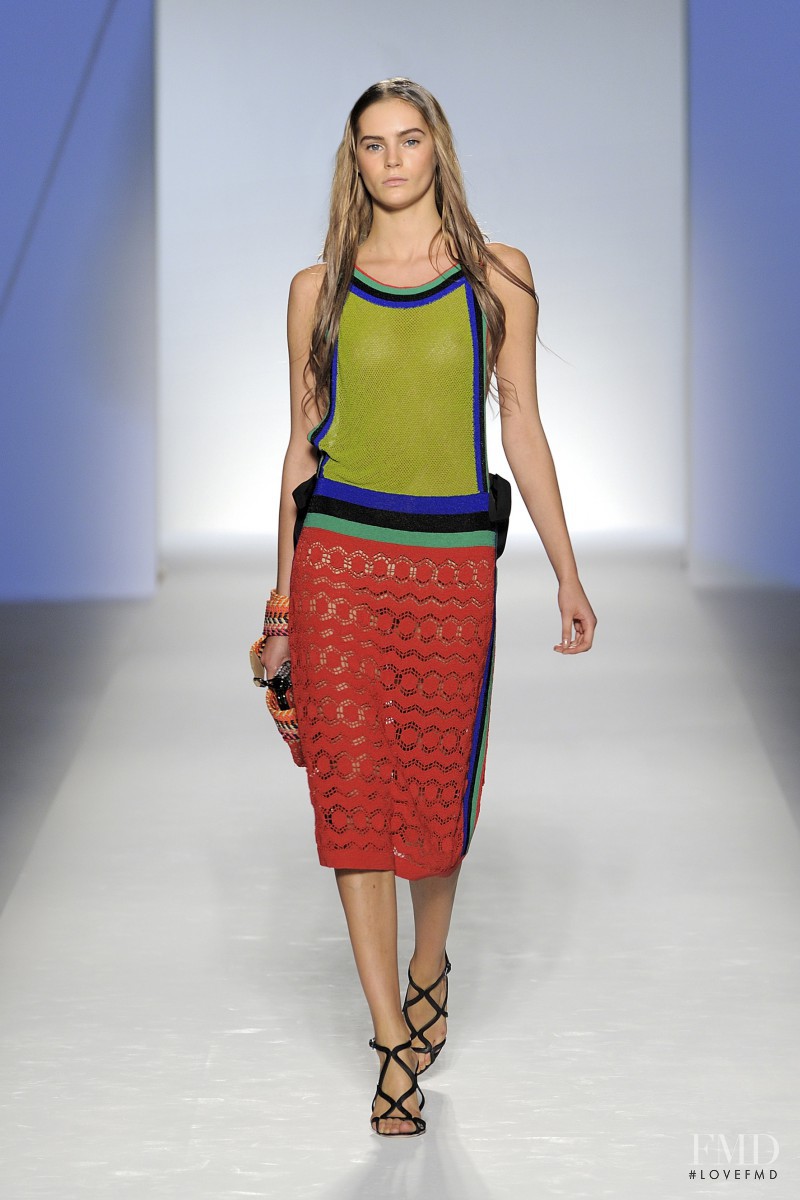 Julia Ivanyuk featured in  the Alberta Ferretti fashion show for Spring/Summer 2012