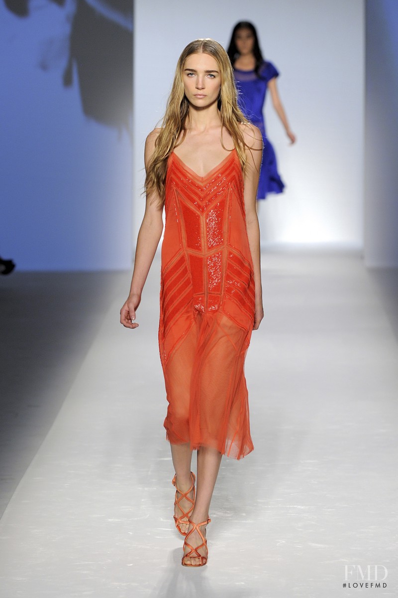 Janice Alida featured in  the Alberta Ferretti fashion show for Spring/Summer 2012
