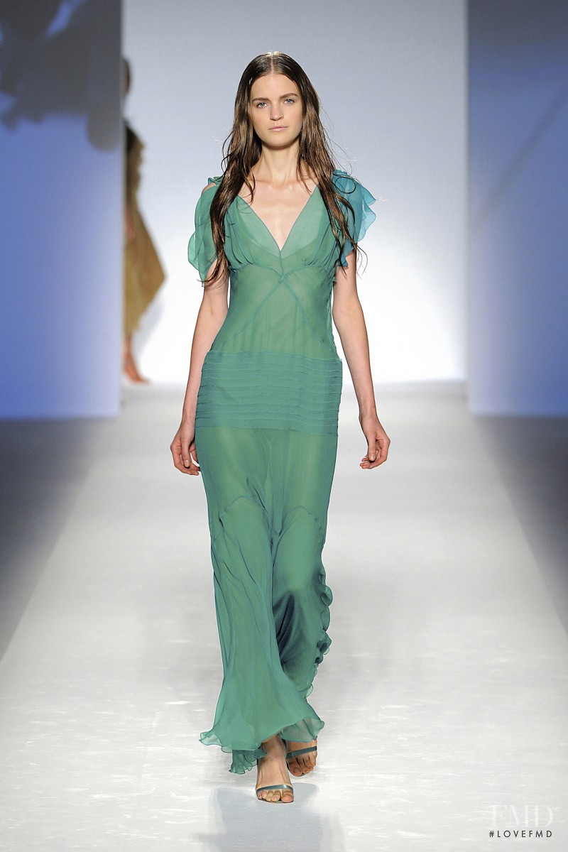 Magdalena Langrova featured in  the Alberta Ferretti fashion show for Spring/Summer 2012