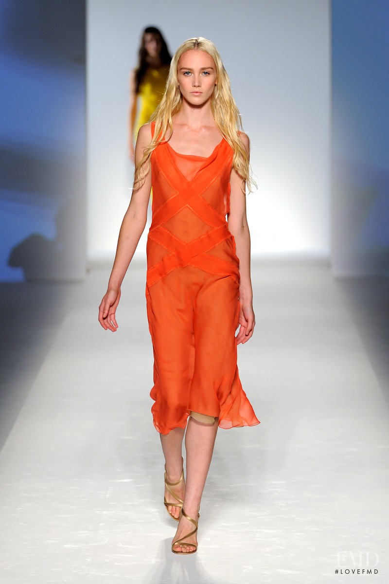 Caitlin Lomax featured in  the Alberta Ferretti fashion show for Spring/Summer 2012
