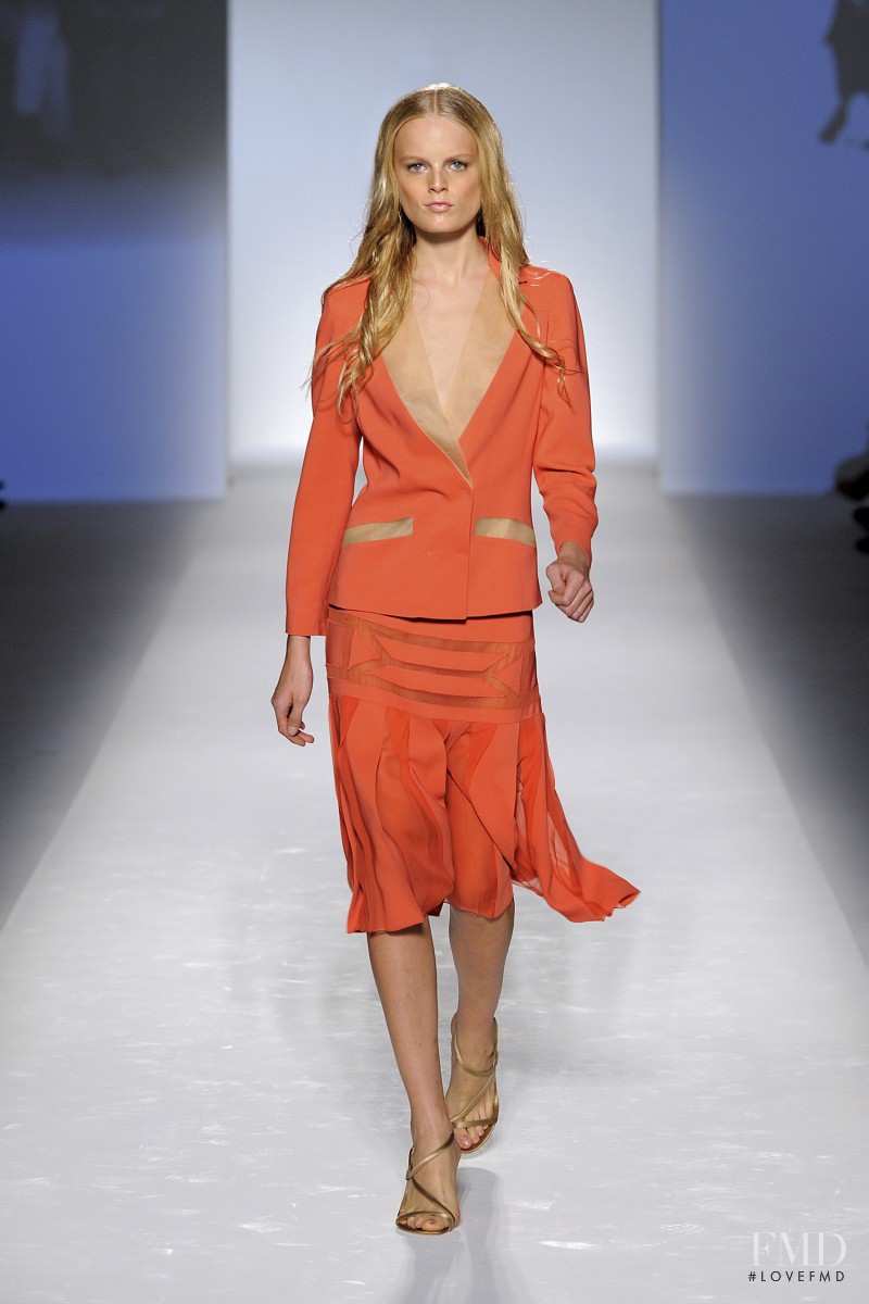 Hanne Gaby Odiele featured in  the Alberta Ferretti fashion show for Spring/Summer 2012