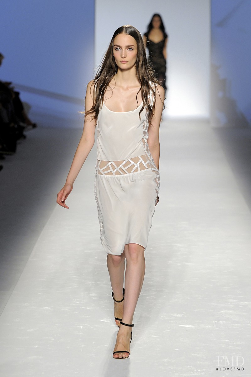 Zuzanna Bijoch featured in  the Alberta Ferretti fashion show for Spring/Summer 2012