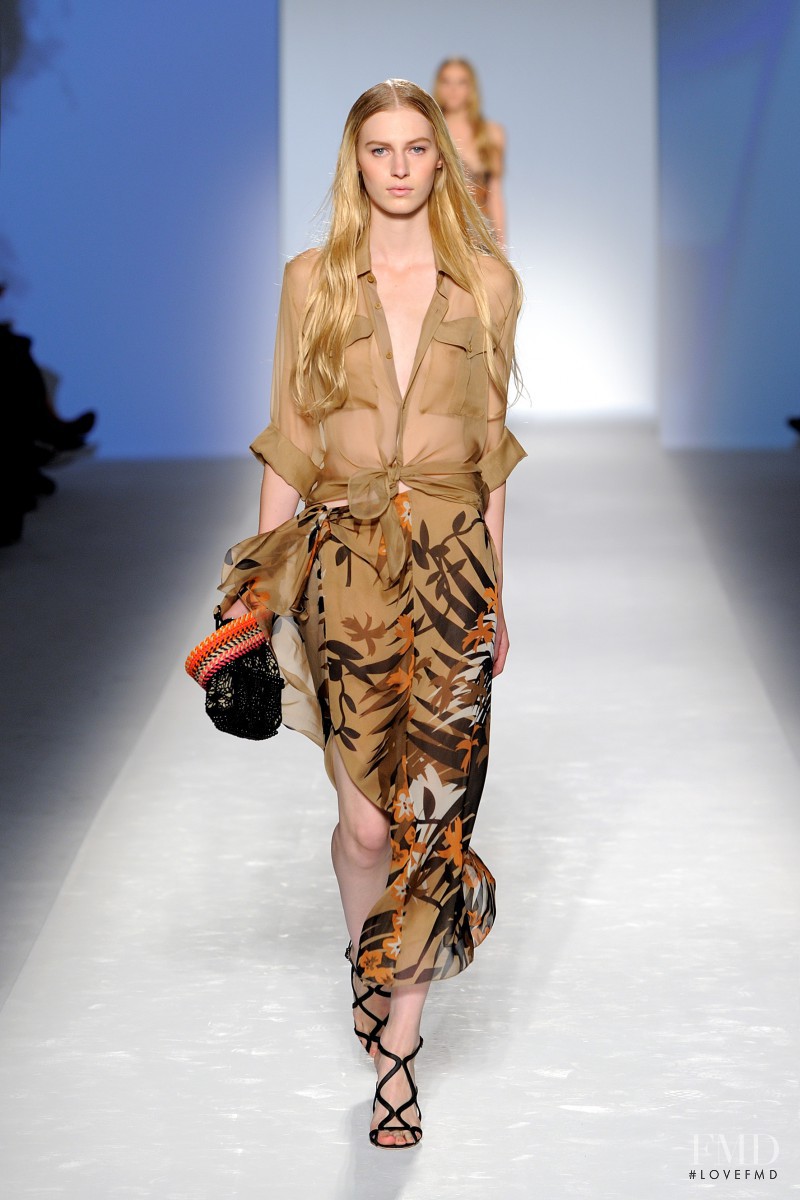 Julia Nobis featured in  the Alberta Ferretti fashion show for Spring/Summer 2012