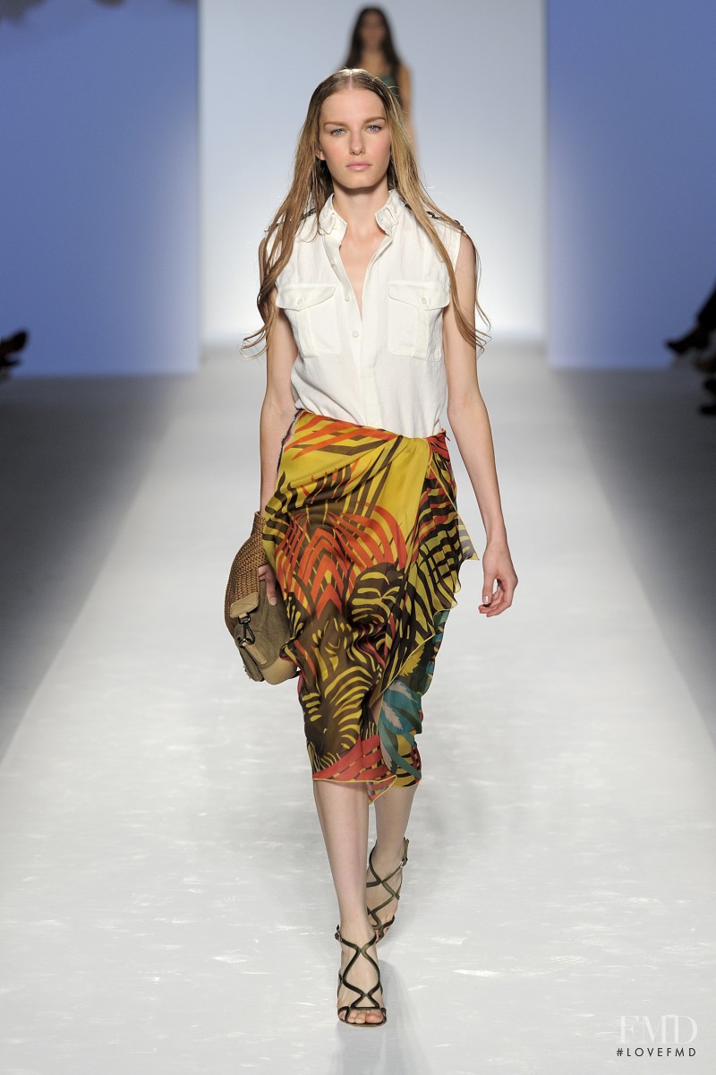 Marique Schimmel featured in  the Alberta Ferretti fashion show for Spring/Summer 2012