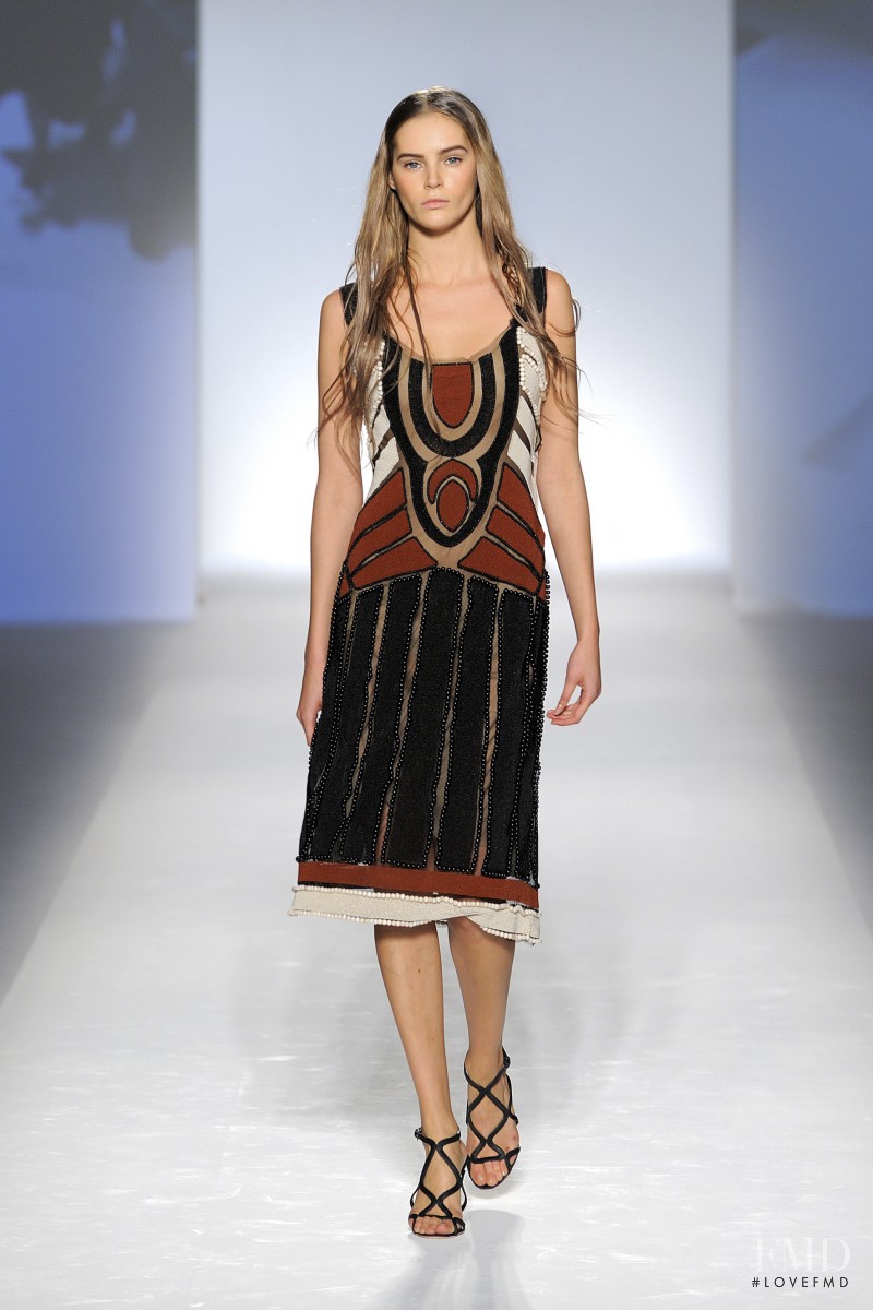 Julia Ivanyuk featured in  the Alberta Ferretti fashion show for Spring/Summer 2012