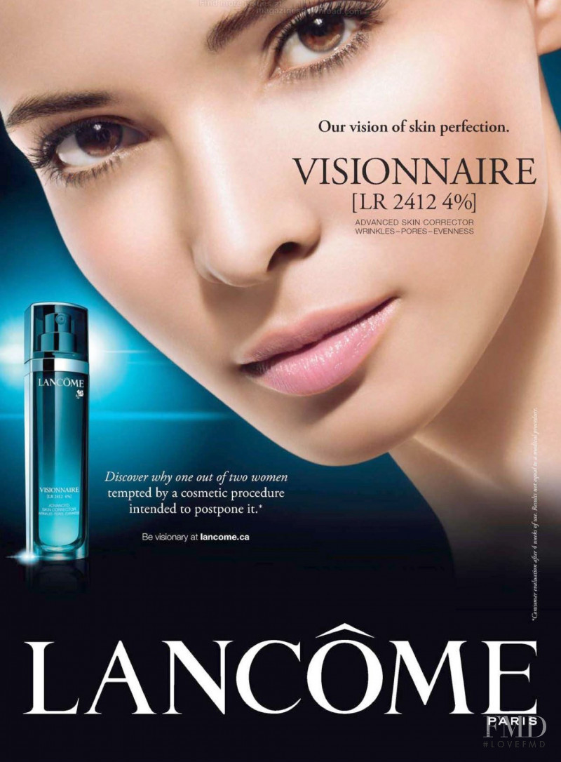 Emily Ratajkowski featured in  the Lancome Colour Design palettes  advertisement for Spring/Summer 2013