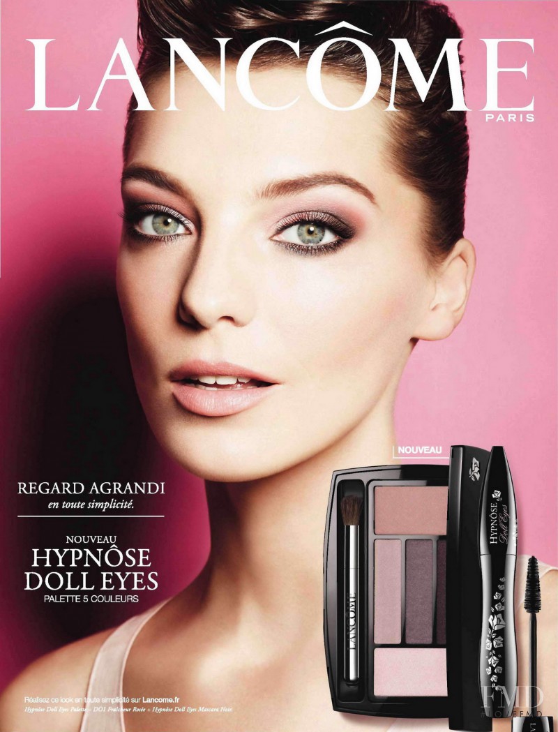 Daria Werbowy featured in  the Lancome Colour Design palettes  advertisement for Spring/Summer 2013