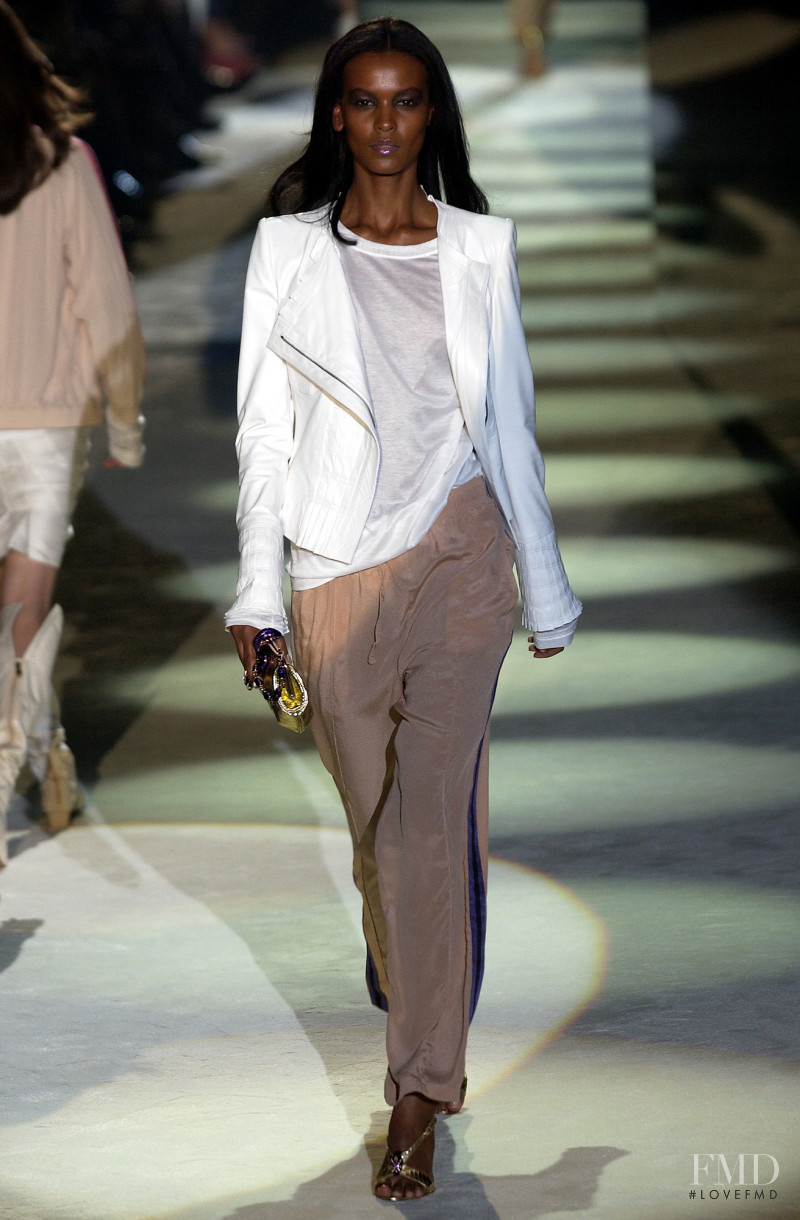 Liya Kebede featured in  the Gucci fashion show for Spring/Summer 2004
