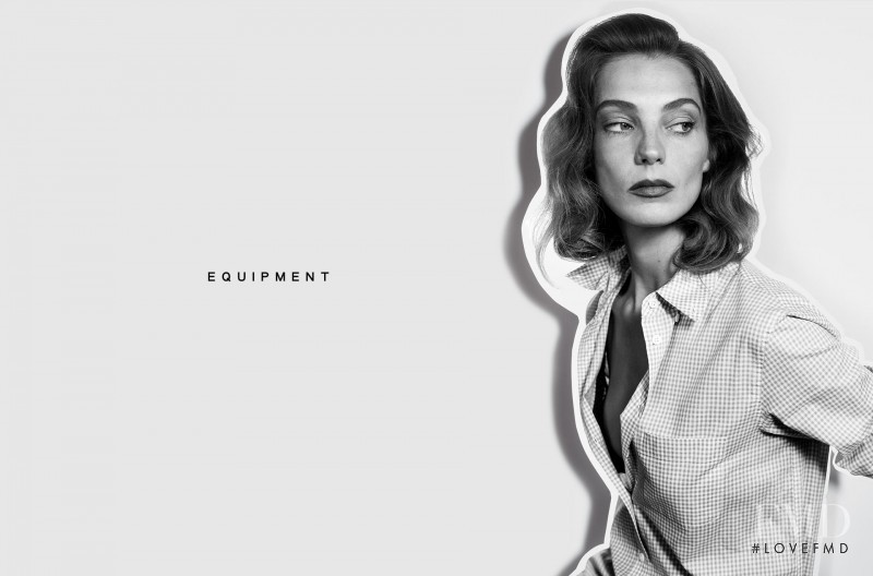 Daria Werbowy featured in  the Equipment advertisement for Spring/Summer 2015