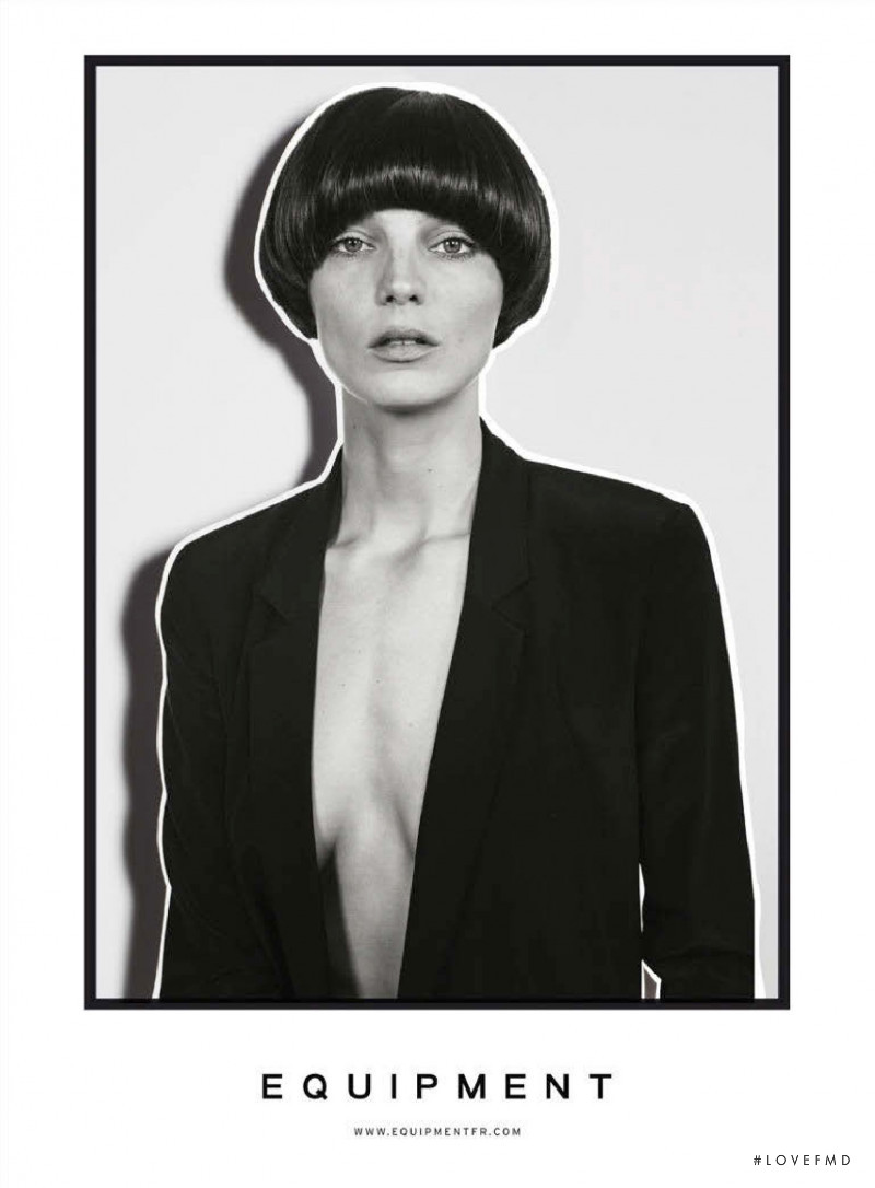 Daria Werbowy featured in  the Equipment advertisement for Spring/Summer 2015