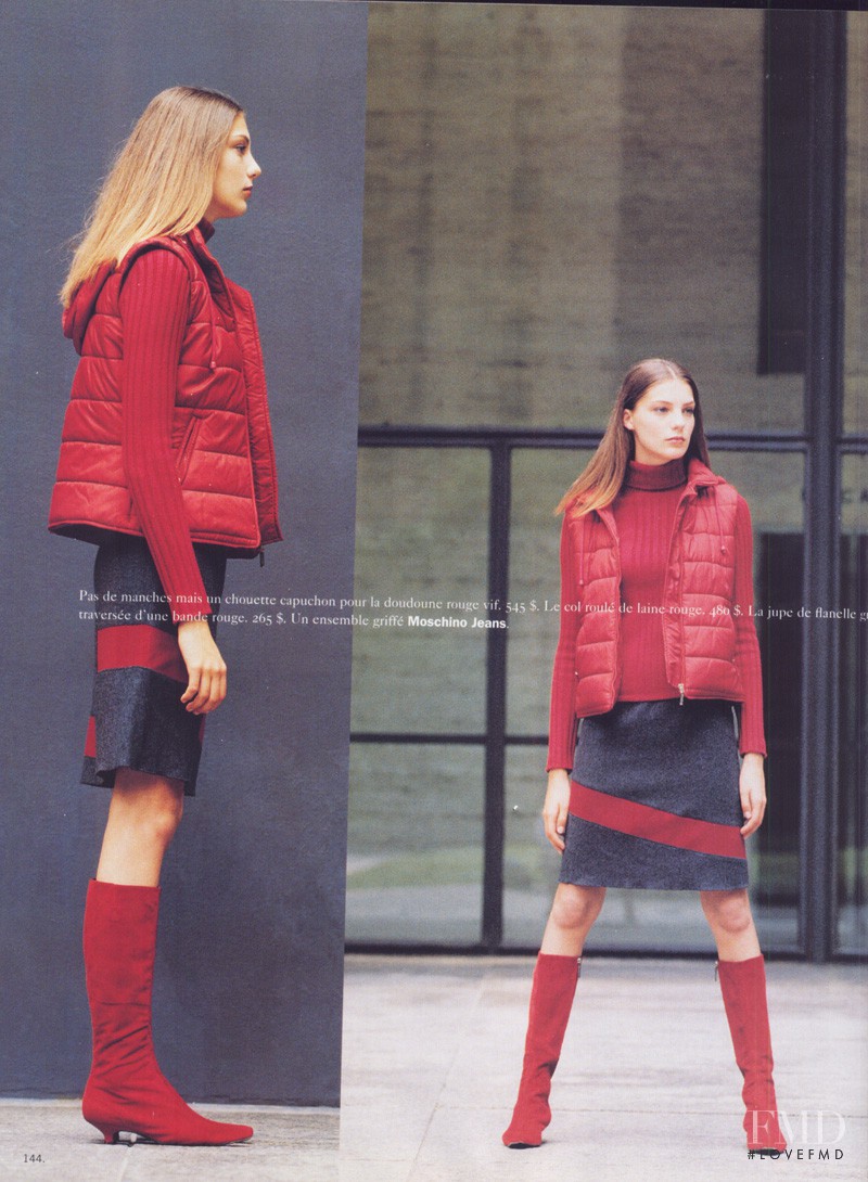 Daria Werbowy featured in  the Holt Renfrew catalogue for Autumn/Winter 1999