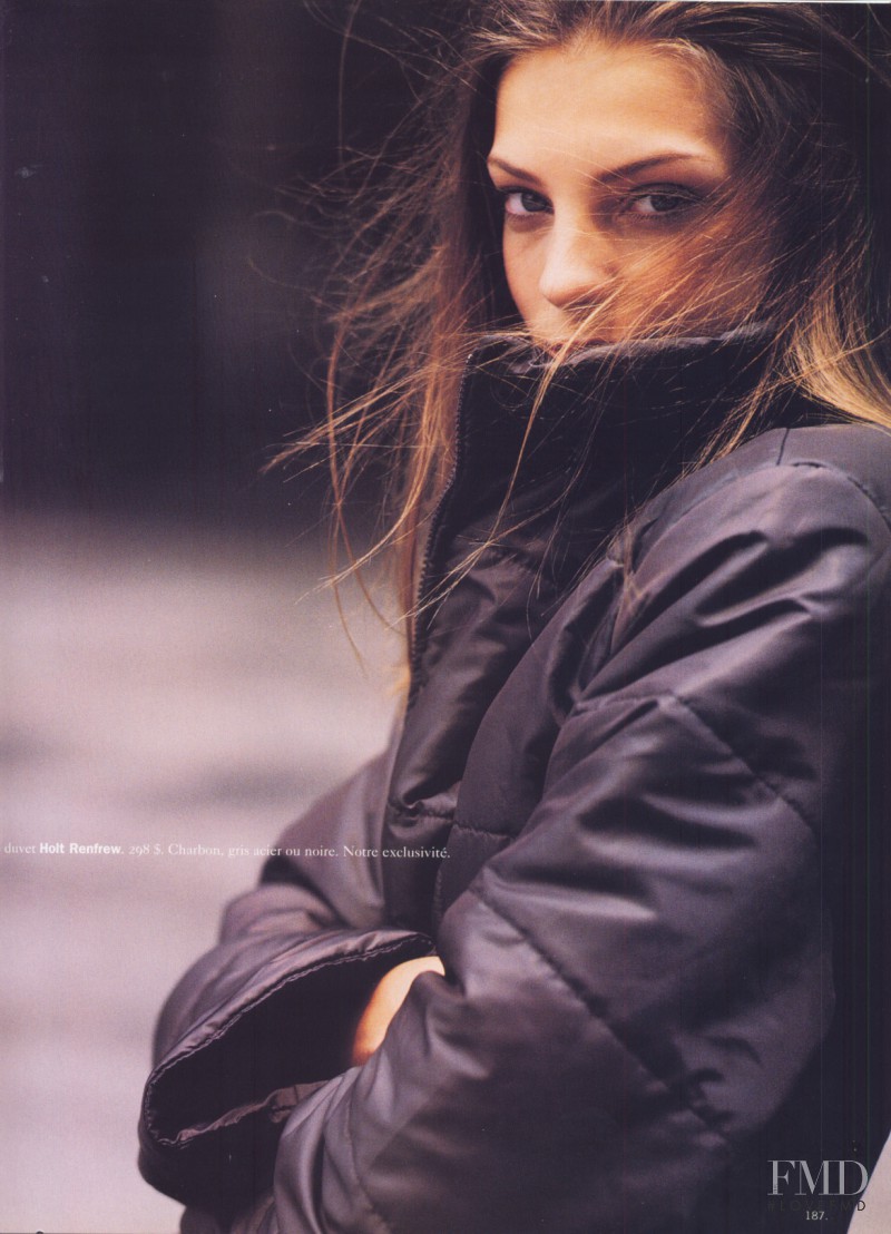 Daria Werbowy featured in  the Holt Renfrew catalogue for Autumn/Winter 1999