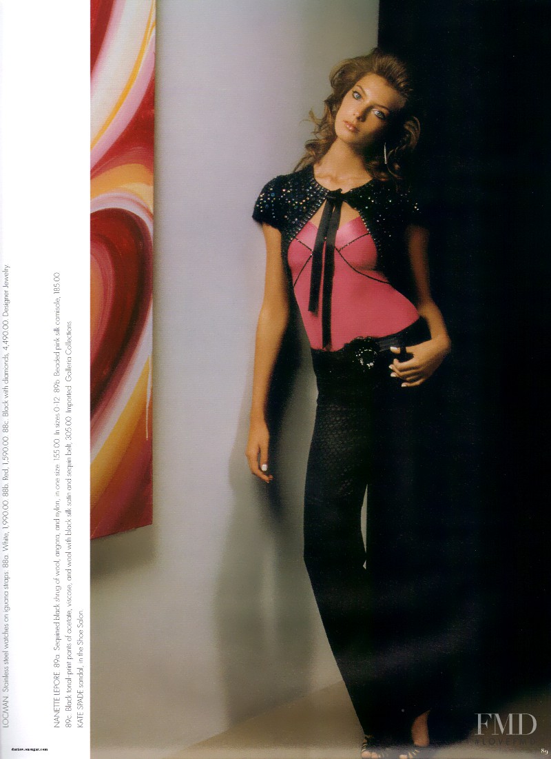 Daria Werbowy featured in  the Neiman Marcus Glory catalogue for Autumn/Winter 2004