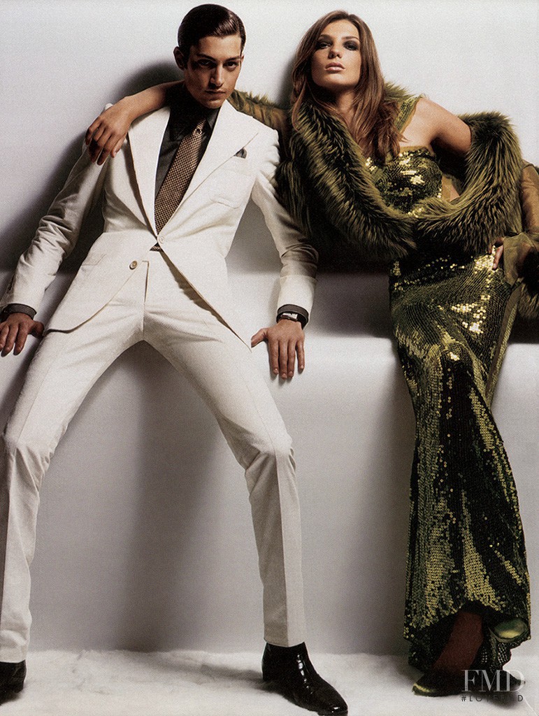 Daria Werbowy featured in  the Gucci advertisement for Autumn/Winter 2004