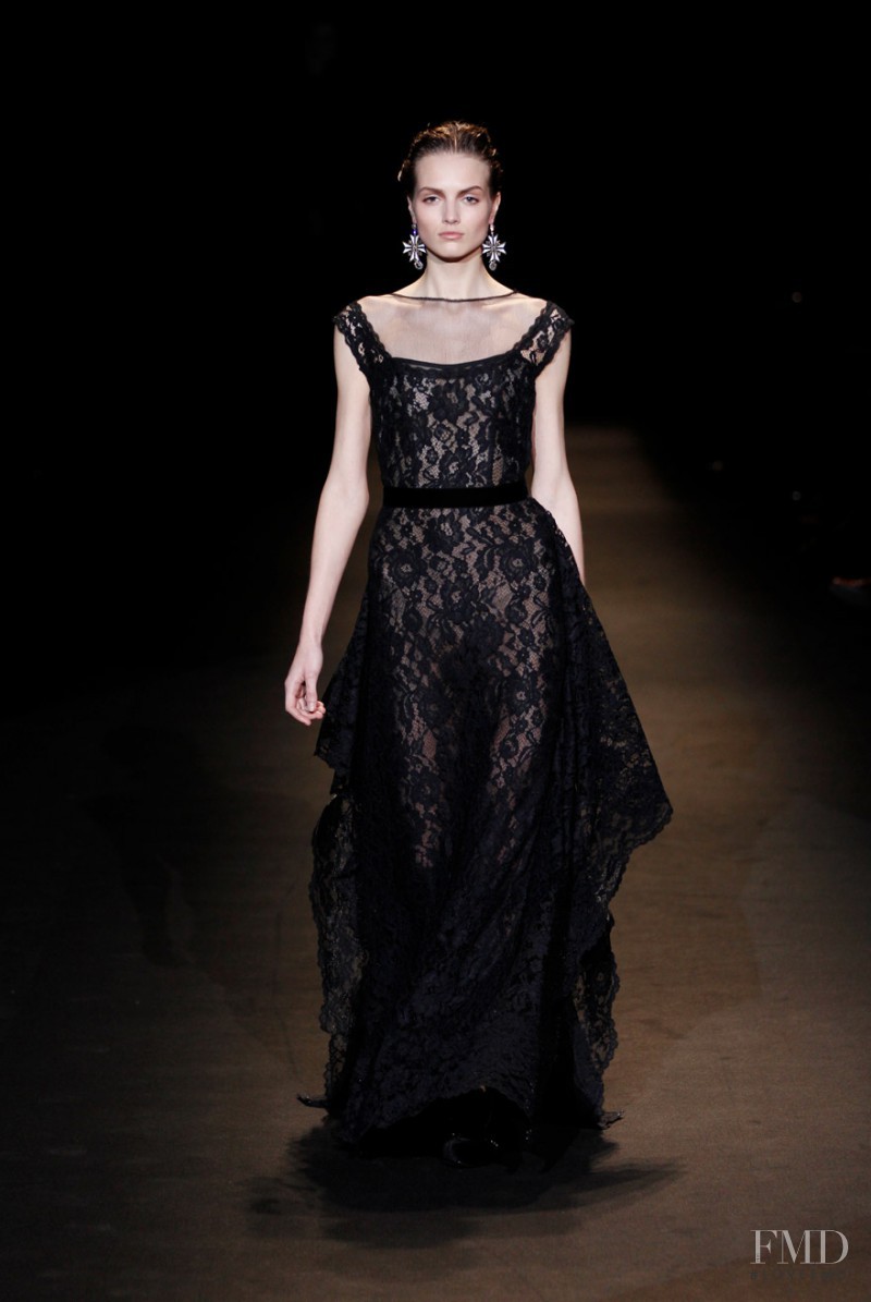 Agne Konciute featured in  the Alberta Ferretti fashion show for Autumn/Winter 2013