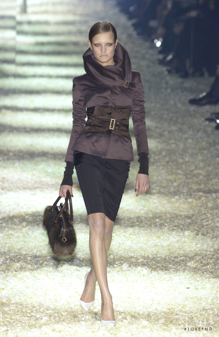 Natalia Vodianova featured in  the Gucci fashion show for Autumn/Winter 2003