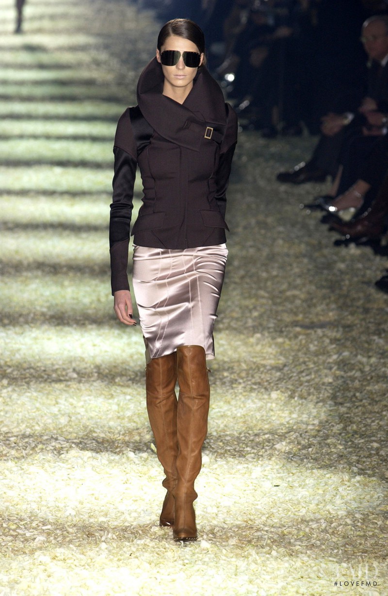 Daria Werbowy featured in  the Gucci fashion show for Autumn/Winter 2003