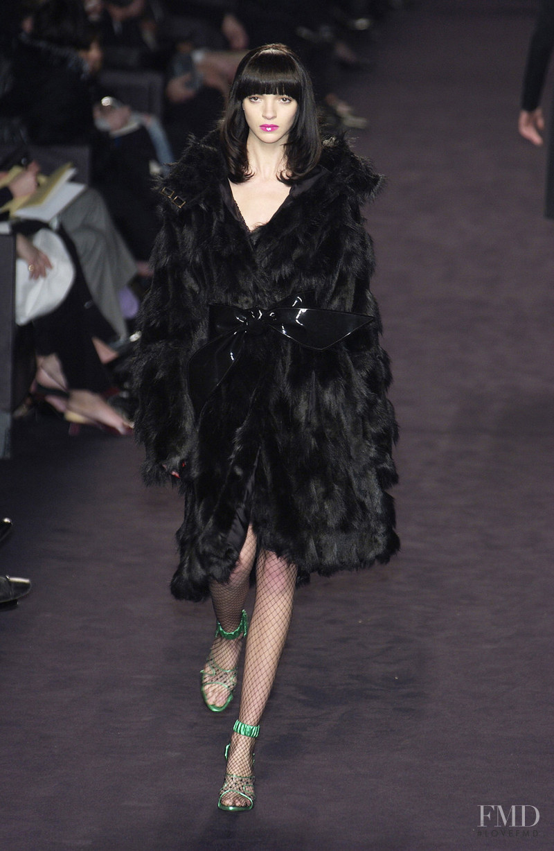 Mariacarla Boscono featured in  the Saint Laurent fashion show for Autumn/Winter 2003