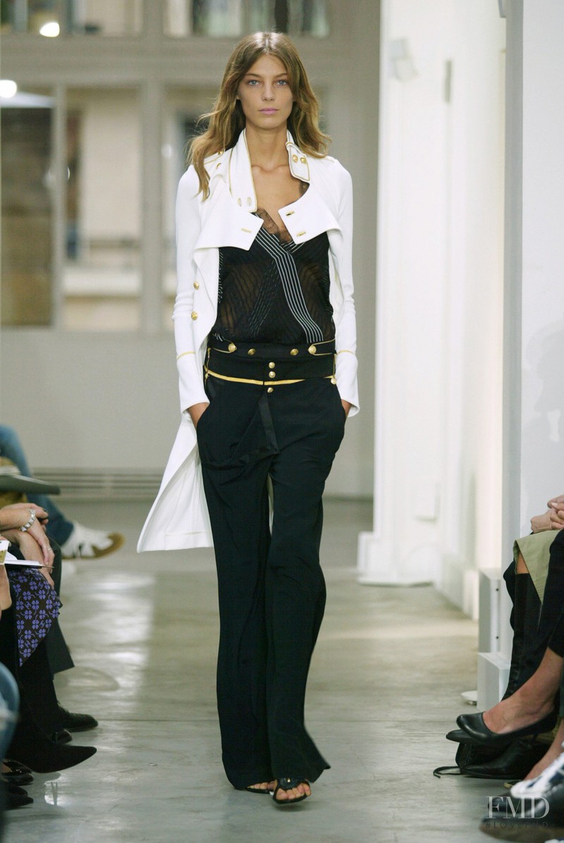 Daria Werbowy featured in  the Balenciaga fashion show for Spring/Summer 2005