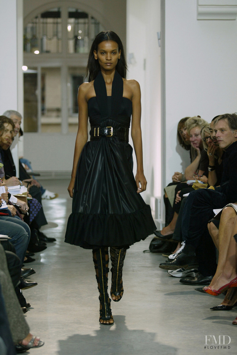 Liya Kebede featured in  the Balenciaga fashion show for Spring/Summer 2005