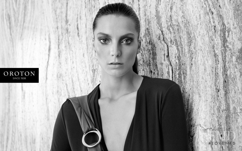 Daria Werbowy featured in  the Oroton advertisement for Autumn/Winter 2011