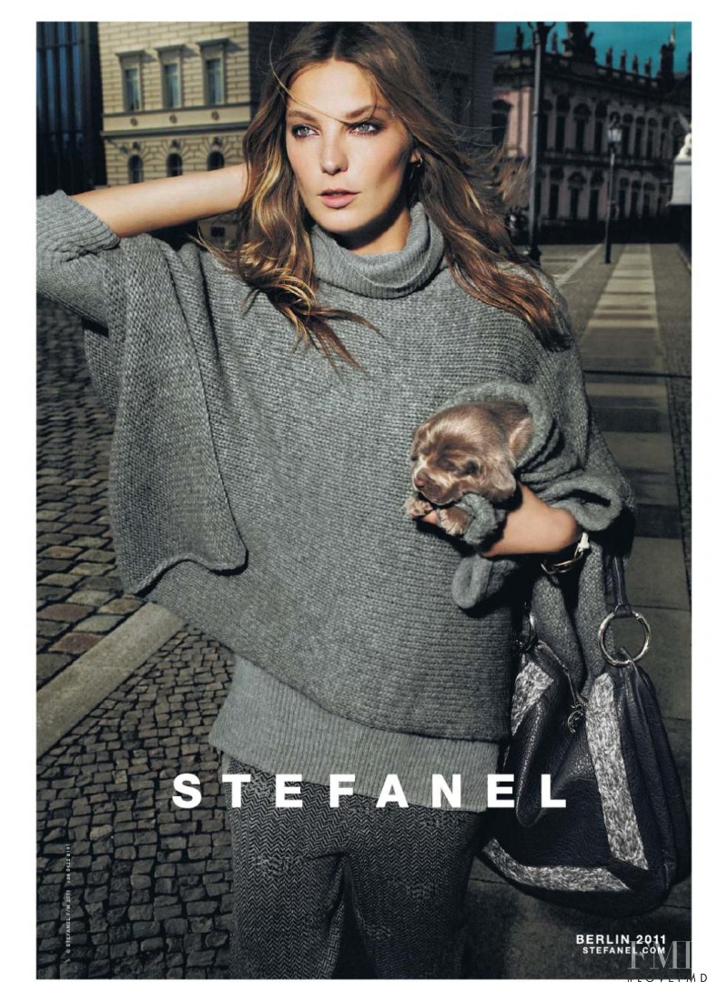 Daria Werbowy featured in  the Stefanel advertisement for Autumn/Winter 2011