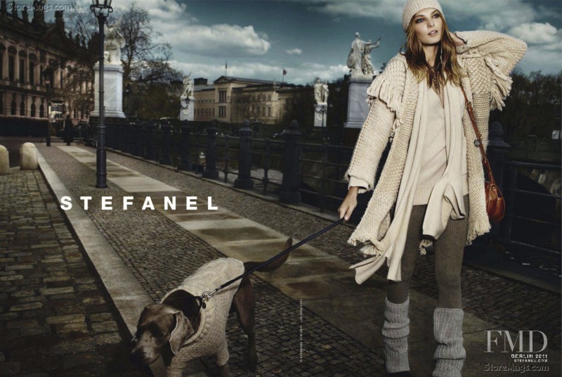 Daria Werbowy featured in  the Stefanel advertisement for Autumn/Winter 2011