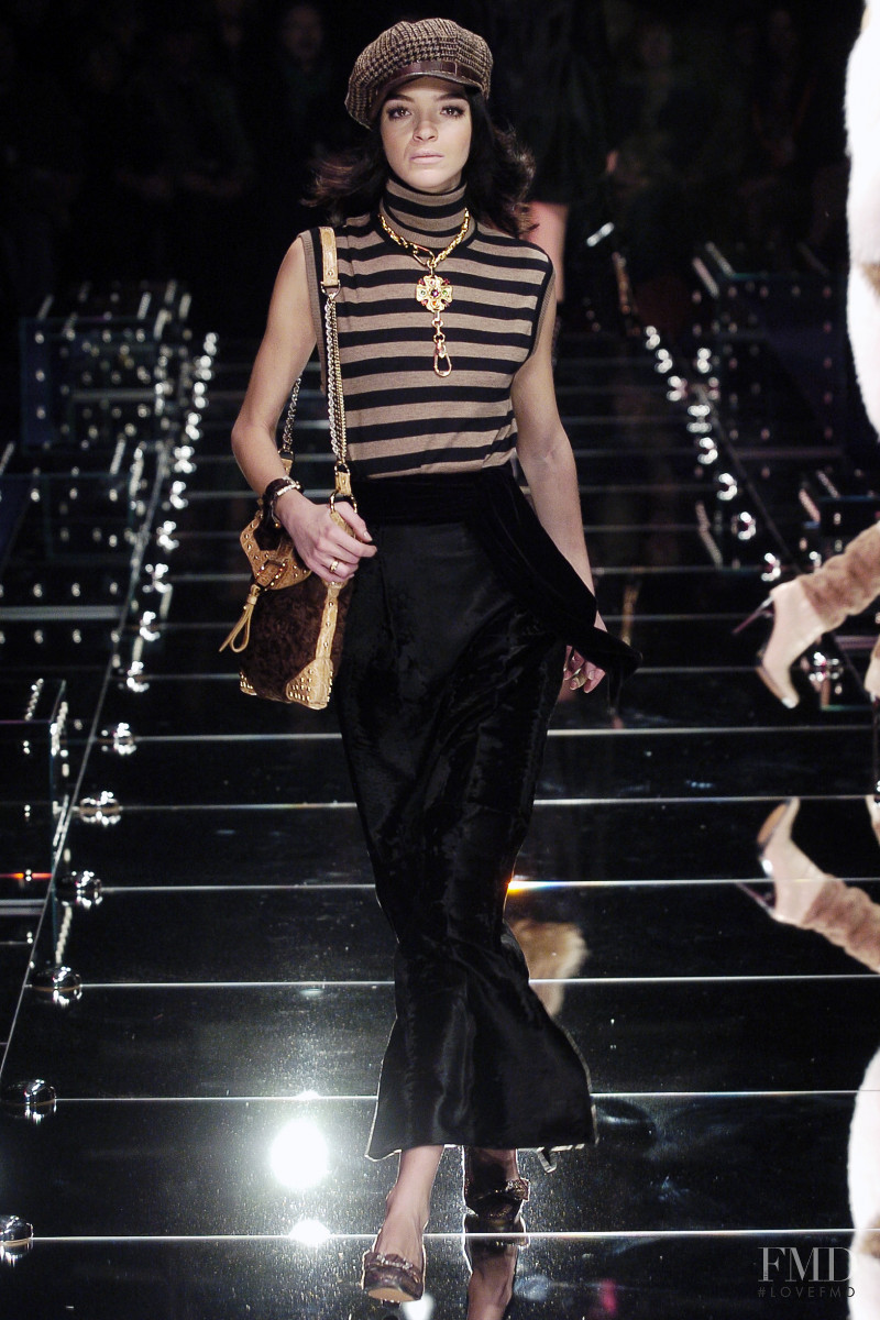 Mariacarla Boscono featured in  the Dolce & Gabbana fashion show for Autumn/Winter 2005