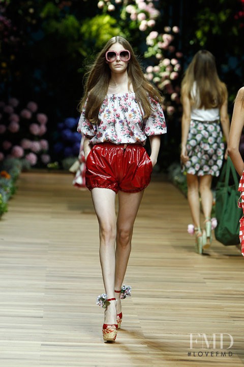 Auguste Abeliunaite featured in  the D&G fashion show for Spring/Summer 2011
