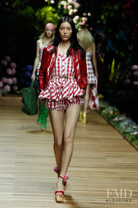 Liu Wen featured in  the D&G fashion show for Spring/Summer 2011