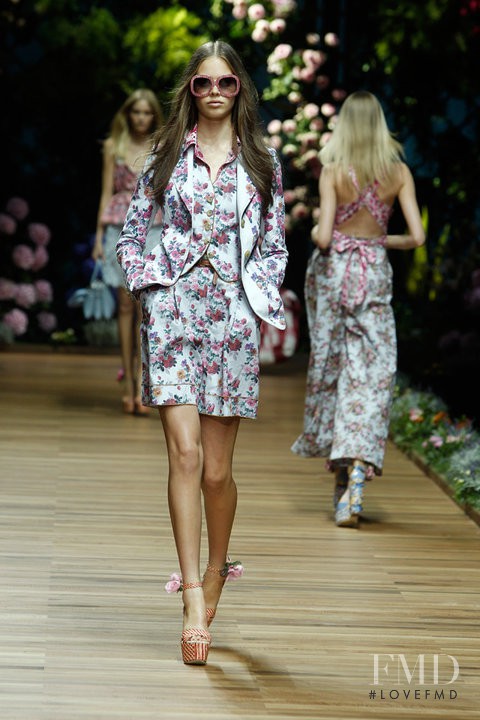 Jessica Clarke featured in  the D&G fashion show for Spring/Summer 2011