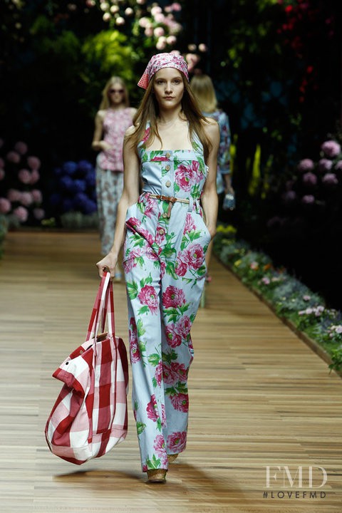 Dorothea Barth Jorgensen featured in  the D&G fashion show for Spring/Summer 2011