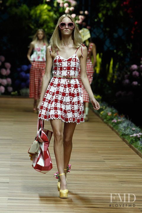 Theres Alexandersson featured in  the D&G fashion show for Spring/Summer 2011