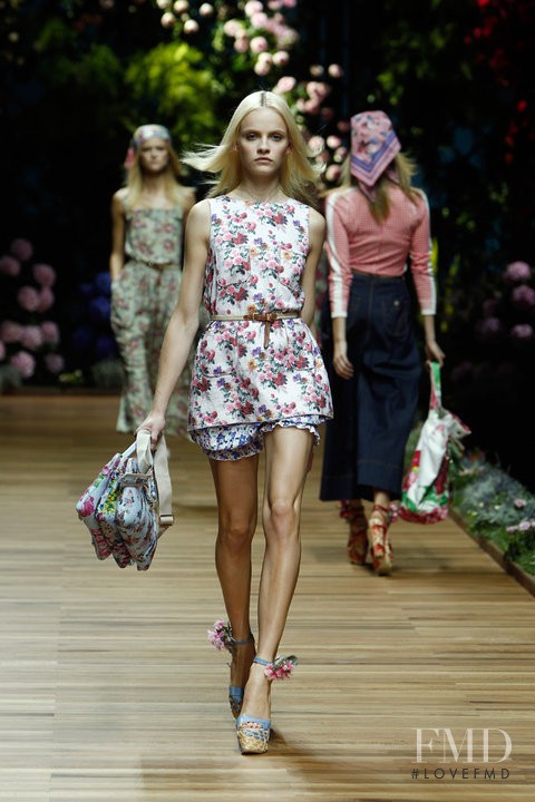 Ginta Lapina featured in  the D&G fashion show for Spring/Summer 2011