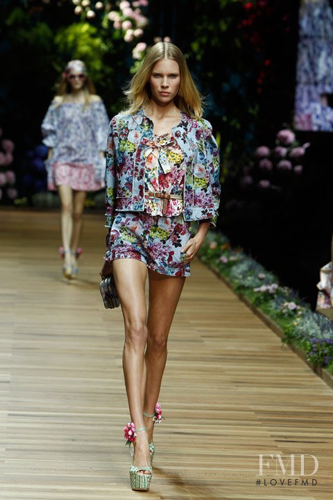 Britt Maren Stavinoha featured in  the D&G fashion show for Spring/Summer 2011