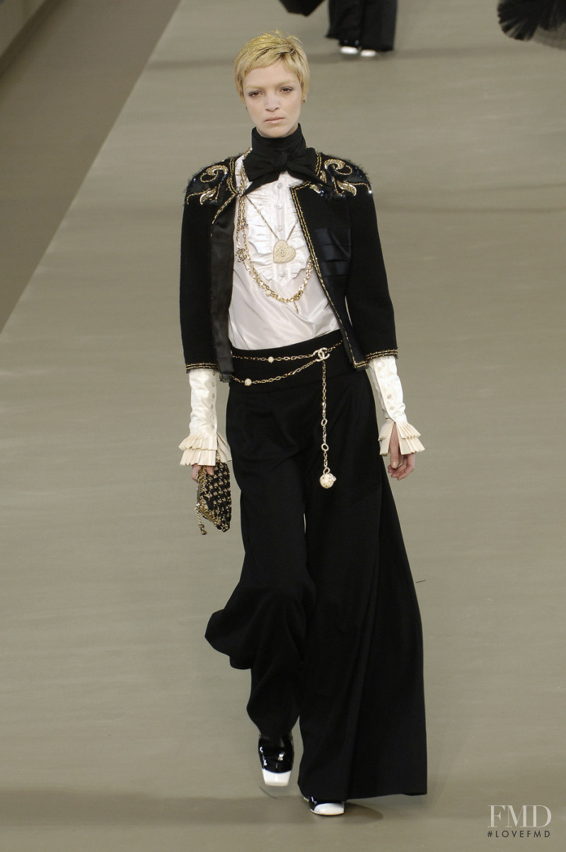 Mariacarla Boscono featured in  the Chanel fashion show for Autumn/Winter 2006
