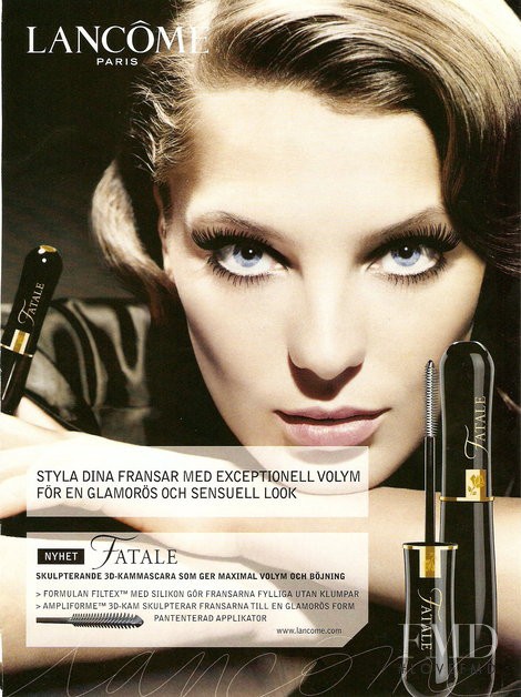 Daria Werbowy featured in  the Lancome Femme Fatale Mascara advertisement for Fall 2006