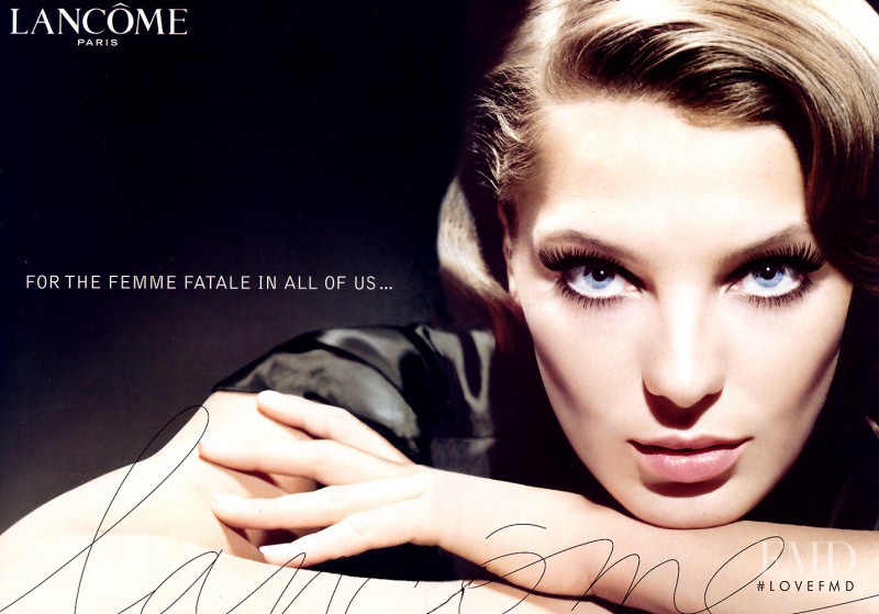 Daria Werbowy featured in  the Lancome Femme Fatale Mascara advertisement for Fall 2006