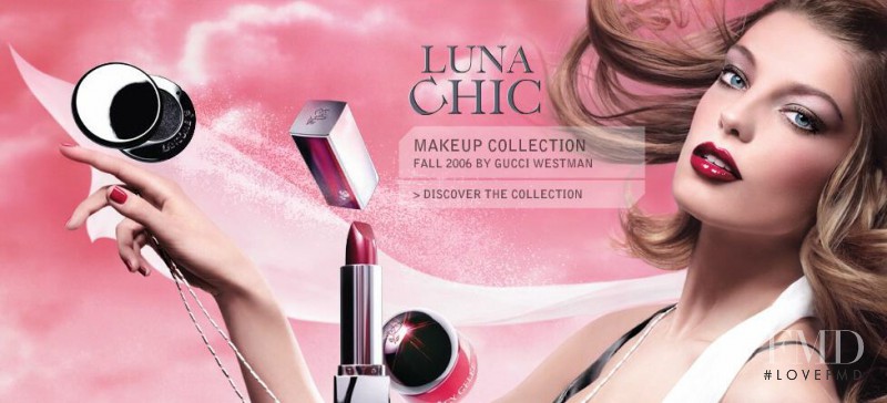Daria Werbowy featured in  the Lancome Luna Chic  advertisement for Fall 2006