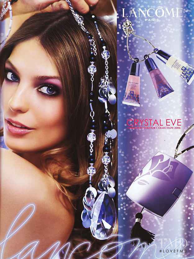 Daria Werbowy featured in  the Lancome Crystal Eve Collection advertisement for Winter 2006