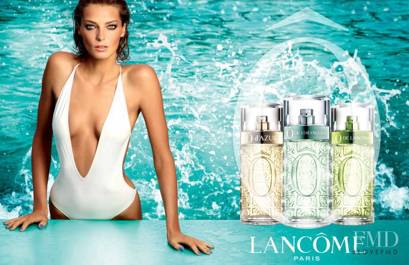 Daria Werbowy featured in  the Lancome Aquatic Summer collection advertisement for Summer 2013