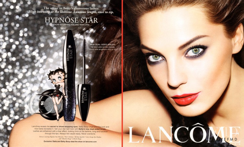 Daria Werbowy featured in  the Lancome Hypnose Star mascara advertisement for Fall 2012