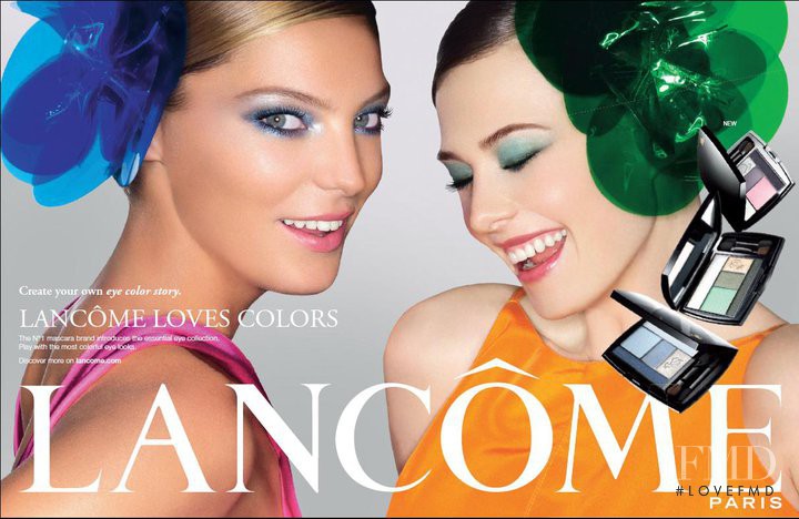 Daria Werbowy featured in  the Lancome Color Design Collection advertisement for Summer 2011