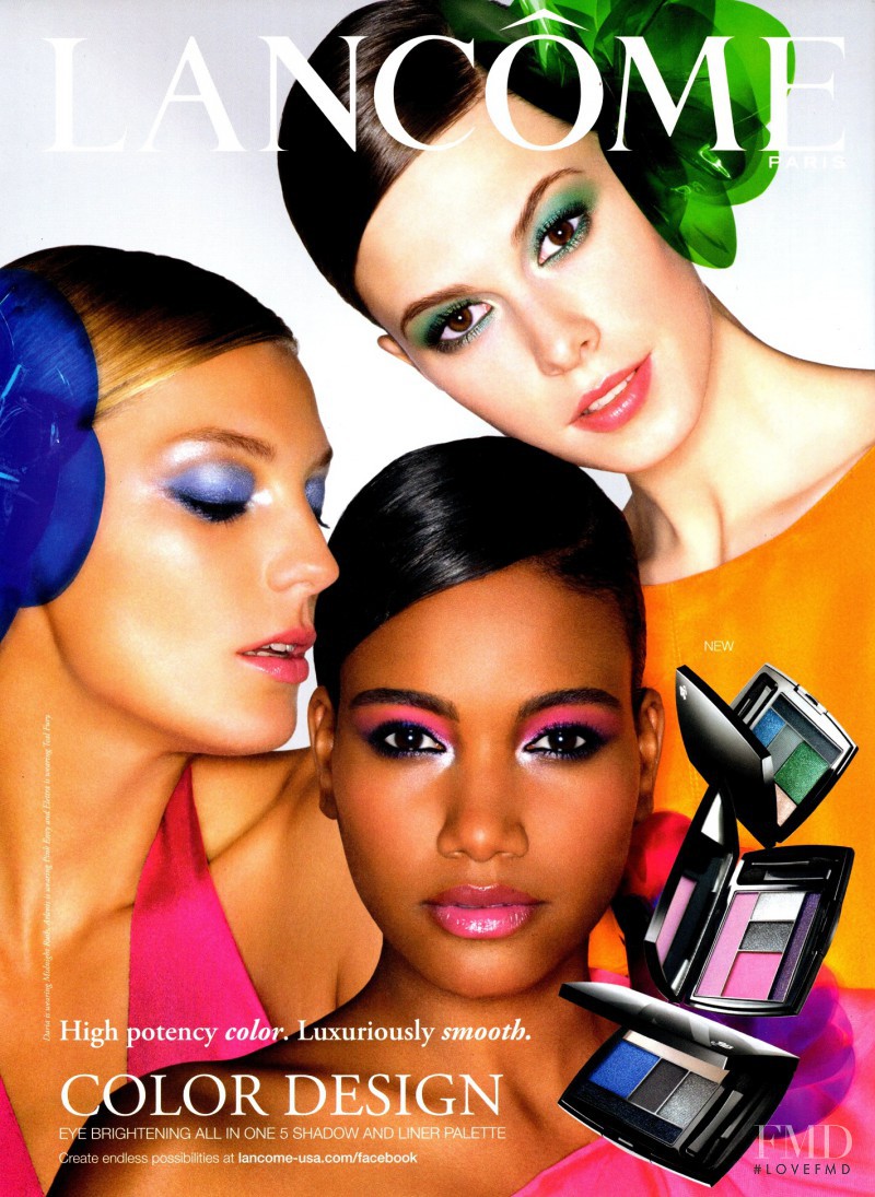 Daria Werbowy featured in  the Lancome Color Design Collection advertisement for Summer 2011
