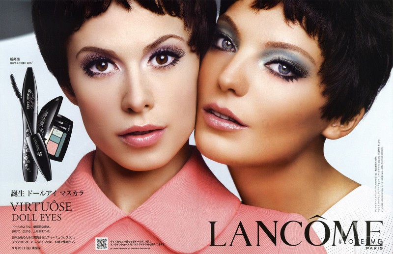 Daria Werbowy featured in  the Lancome Hypnose Doll Eyes mascara advertisement for Fall 2011