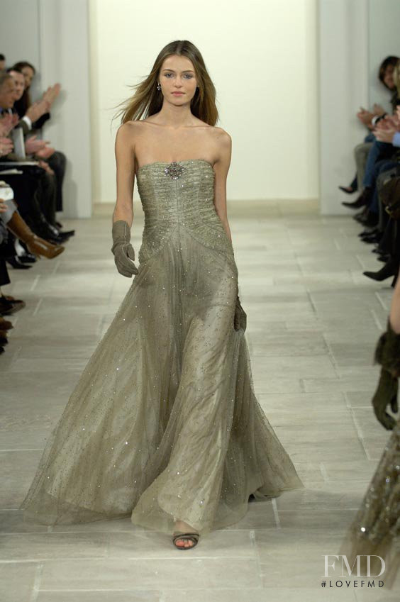 Valentina Zelyaeva featured in  the Ralph Lauren Collection fashion show for Autumn/Winter 2006