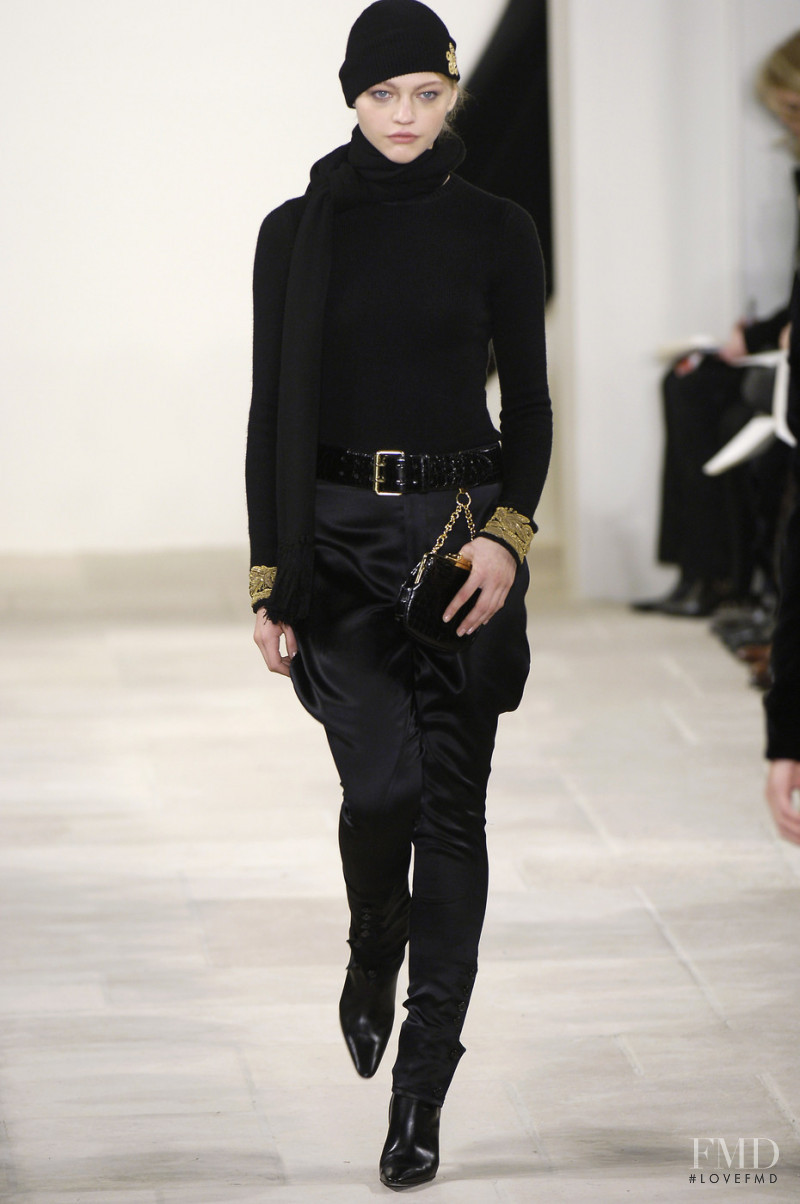 Sasha Pivovarova featured in  the Ralph Lauren Collection fashion show for Autumn/Winter 2006