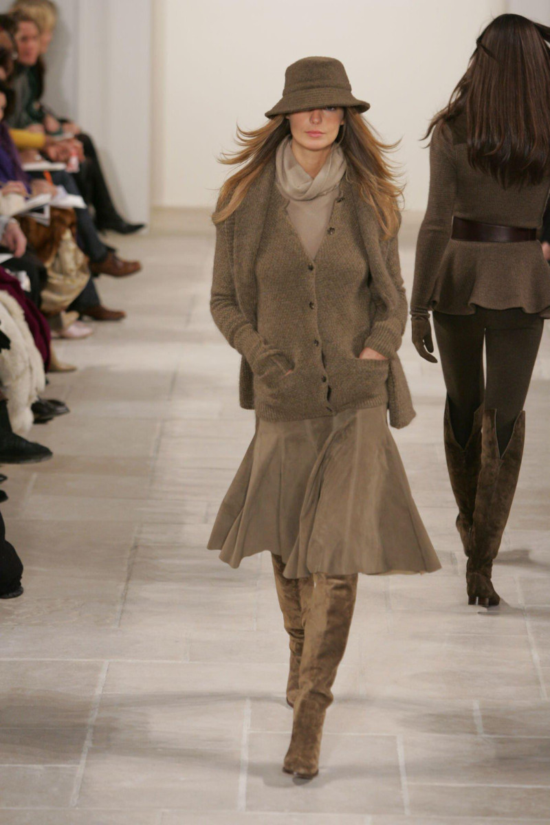 Daria Werbowy featured in  the Ralph Lauren Collection fashion show for Autumn/Winter 2006