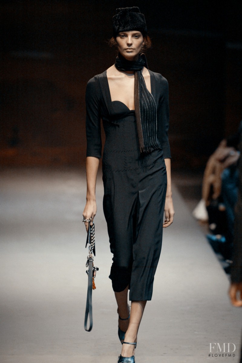 Daria Werbowy featured in  the Prada fashion show for Autumn/Winter 2004