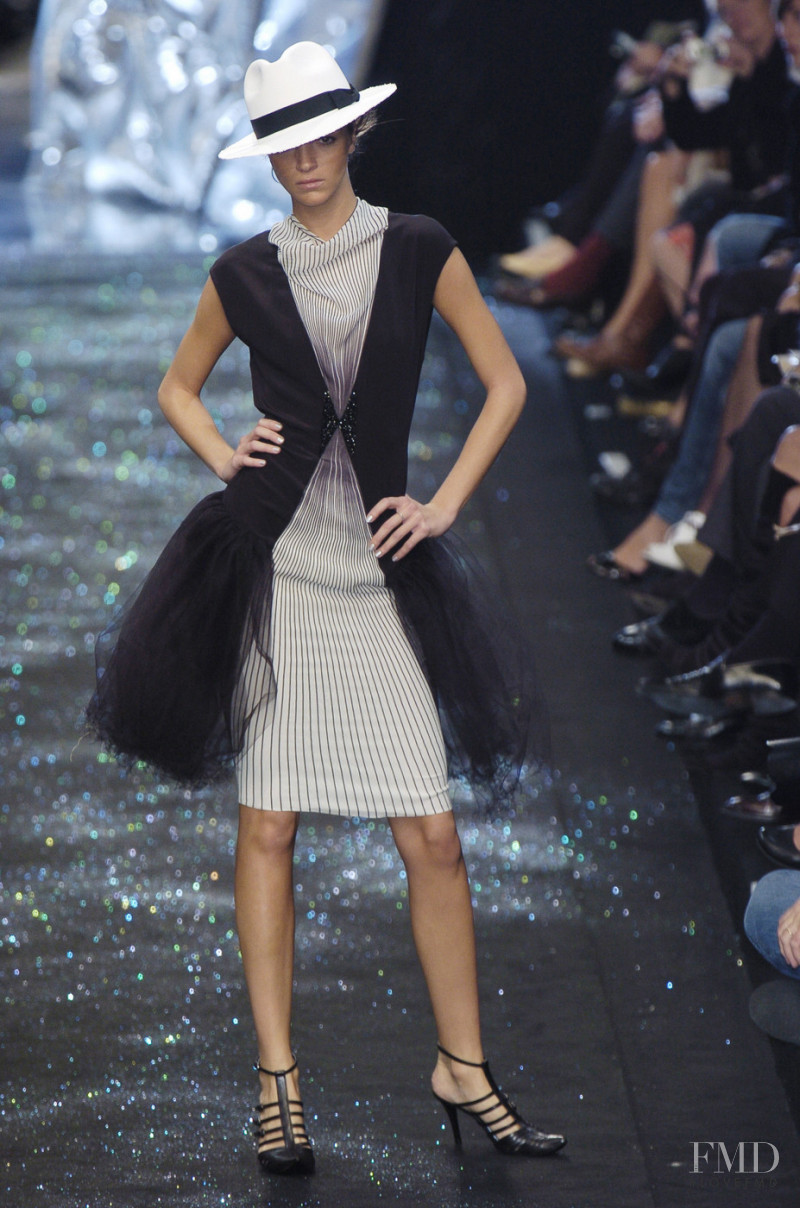 Mariacarla Boscono featured in  the Karl Lagerfeld fashion show for Spring/Summer 2005